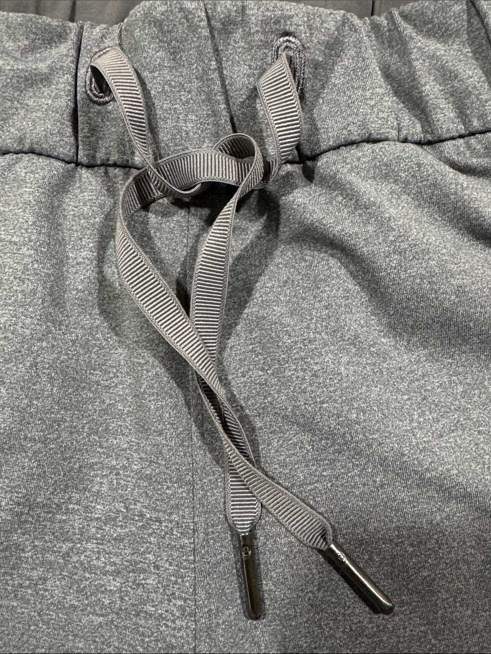 lululemon athletica High-Waist Heather Gray Drawstring Shorts - Picture 7 of 11